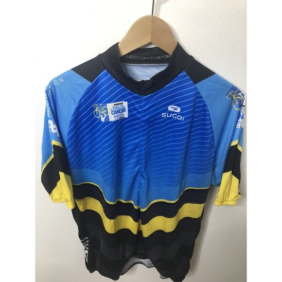 Sugoi 2017 Ride To Conquer Cancer Cycling Jersey Limited Edition Riders Graphic - Picture 1 of 8